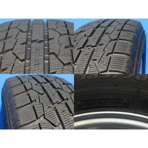 TOYO GARIT GIZ 185/70R14 14インチ スタッドレス 4本 2017年製 バリ溝