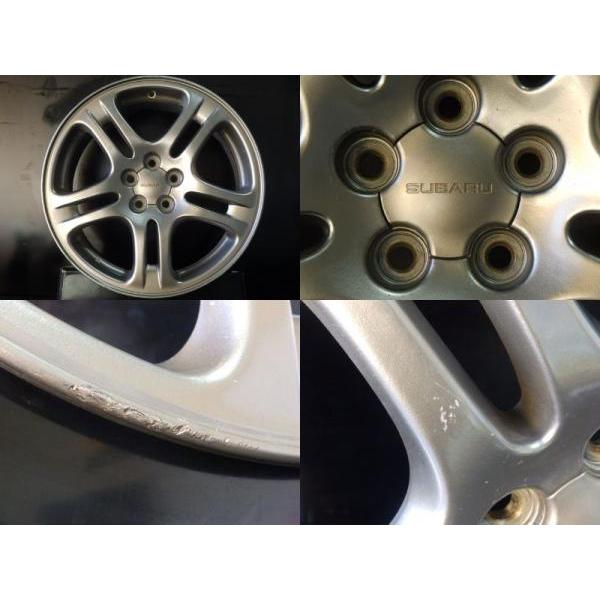 【取引完了】スバル純正17インチ　レガシィ　ハイパーシルバー 中古17インチ】スバル 純正 ホイール 7.0J-17 5H100 +55 シルバー XV