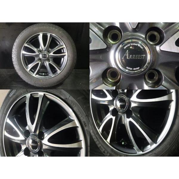 KENDA 中古 ホイールセット ARREEST アレスト 5.5J-14 4H100 +42  