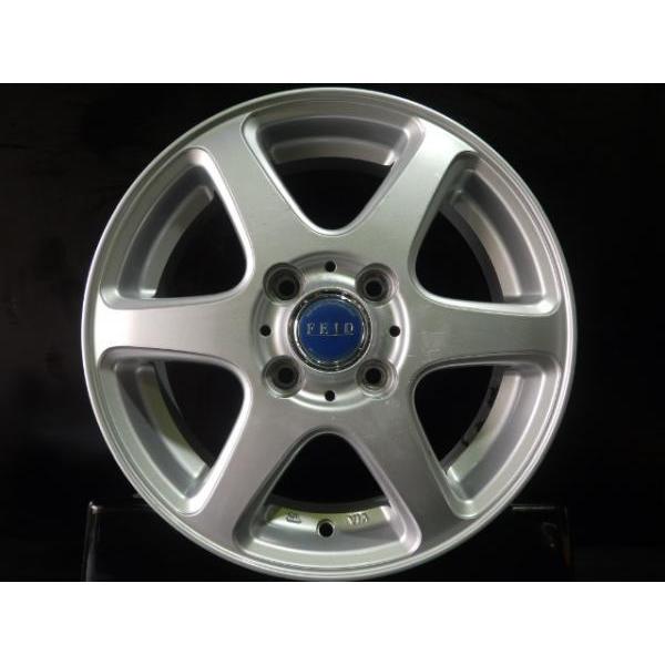 軽自動車 14インチ 中古 ホイール 4本 ブリヂストン FEID KD6 4.5J-14 
