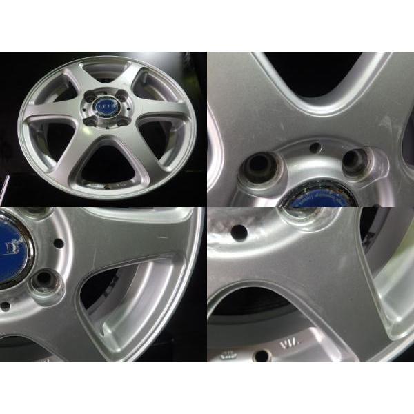 軽自動車 14インチ 中古 ホイール 4本 ブリヂストン FEID KD6 4.5J-14 