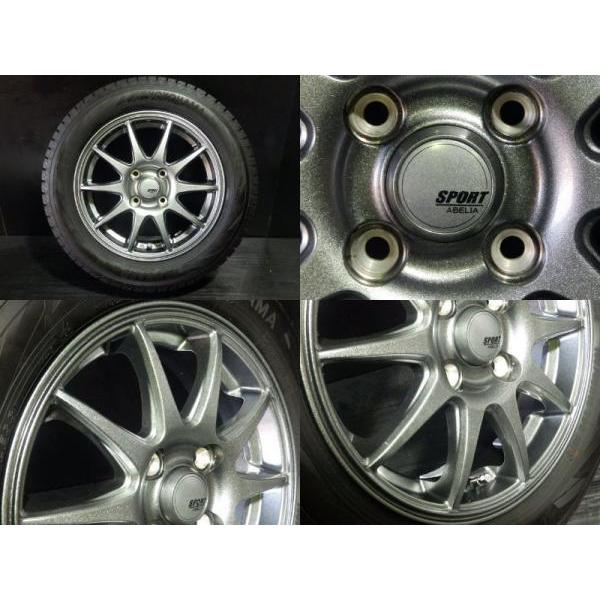 美品 溝バリ残 スタッドレス4本ホイールセット 4穴 16インチ 即使用可能！ ヨコハマタイヤ（YOKOHAMA TIRE） バリ溝 2021年製 スタッドレス