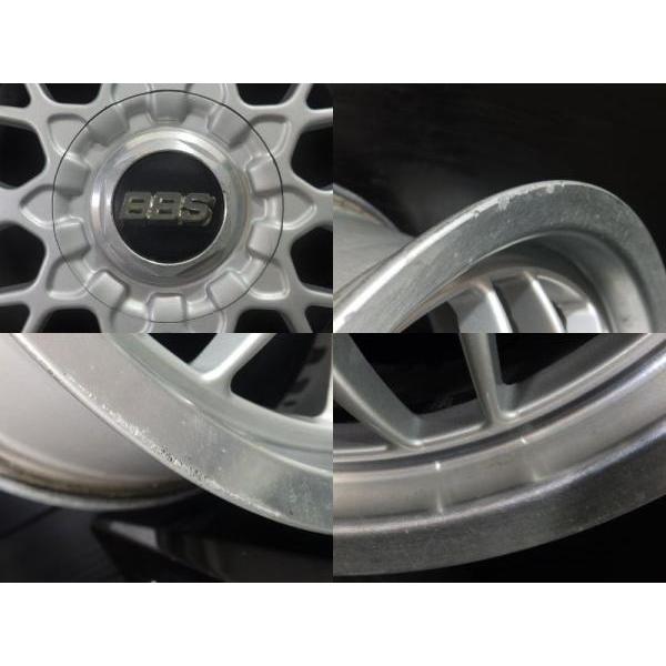 中古ホイール 4本 BBS RG2 RG172 7.0J-16 5/100 +35 シルバー ボーラ