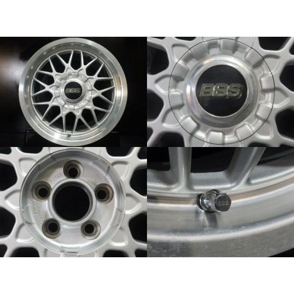 中古ホイール 4本 BBS RG2 RG172 7.0J-16 5/100 +35 シルバー ボーラ