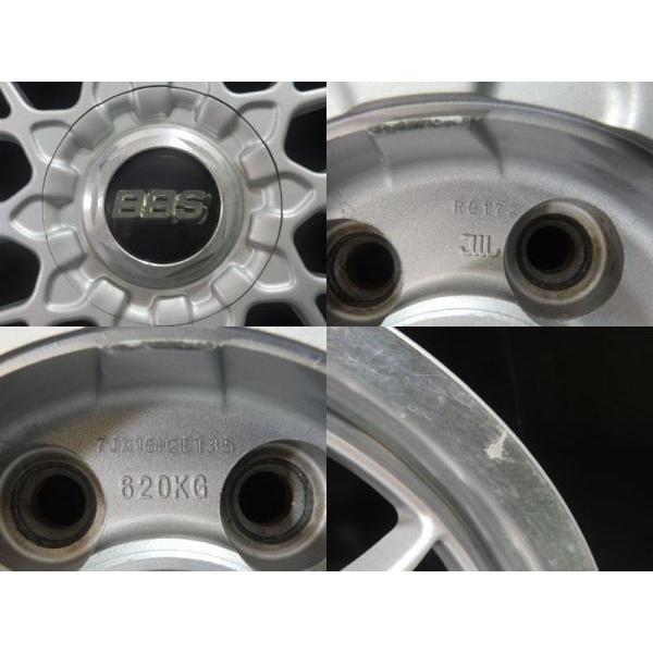 中古ホイール 4本 BBS RG2 RG172 7.0J-16 5/100 +35 シルバー ボーラ 