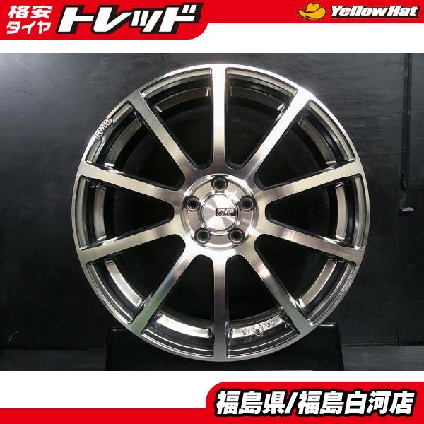 新品 18インチ アルミ 4本 MID RMP 010F 7.0J-18 5H 100 +50 ハイパー 