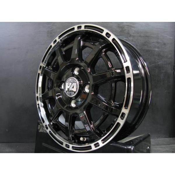 14インチ 新品 ホイール H4 MOTOR X1 4.5J4H 100 +48 ブラック 14インチ 新品 ホイール H4 MOTOR X1 4.5J4H 100 +48 ブラック