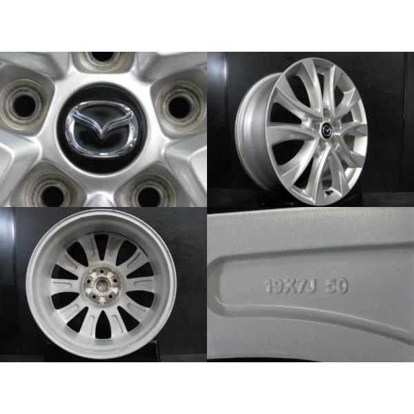 マツダCX5純正19インチタイヤアルミホイール2本、純正ナットセット 送料負担 マツダCX5純正19インチタイヤアルミホイール2本、純正ナット