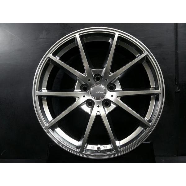 美品 18インチ 中古 ホイール 阿部商会 LA STRADA LF-SPORT LFII 7.5J 