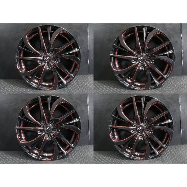 新品 205/50R17 26年製 アロースピード S01 中古ホイール WEDS LEONIS 
