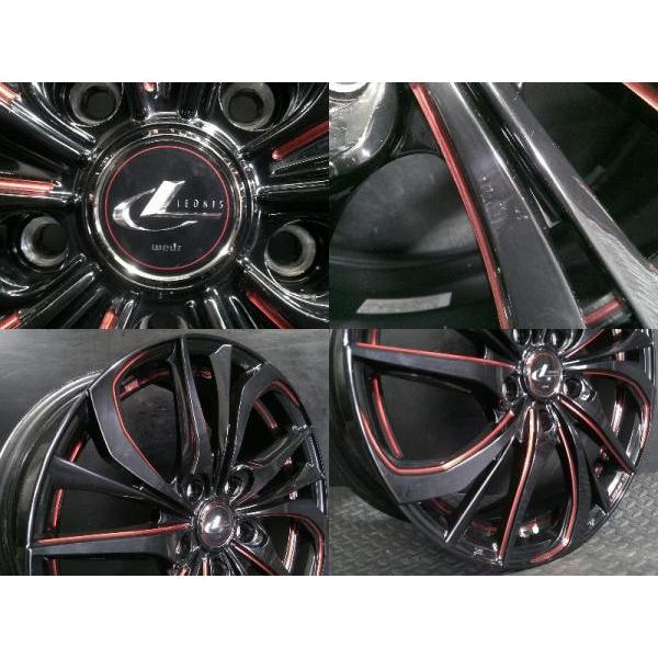 新品 205/50R17 26年製 アロースピード S01 中古ホイール WEDS LEONIS