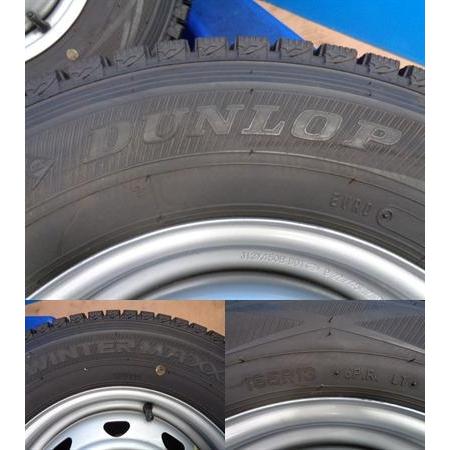 DUNLOP プロボックスに スタッドレス 165R13 6PR 2022製 と 13x4 DUNLOP プロボックスに スタッドレス 165R13 6PR 2022製 と 13x4