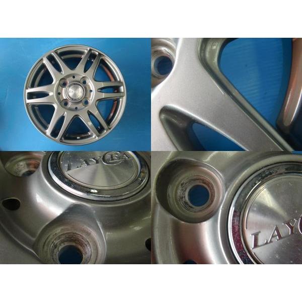 YFC LAYCEAレイシア 13インチ PCD100 アルミホイール 4本 中古ホイール 4本セット YFC レイシア 13インチ 4.0J +42 4H-100