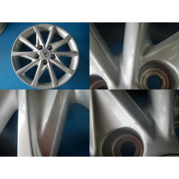 中古ホイール4本セット トヨタ プリウスα純正ホイール 平座ナット仕様 