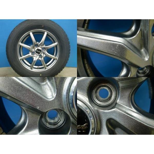 ●中古冬ホイール4本セット ダンロップ ウィンターマックスWM01 185/70R14 マナレースポーツ ユーロスピードG810 14x5.5J +45 4H100｜tire-shop-tread｜09