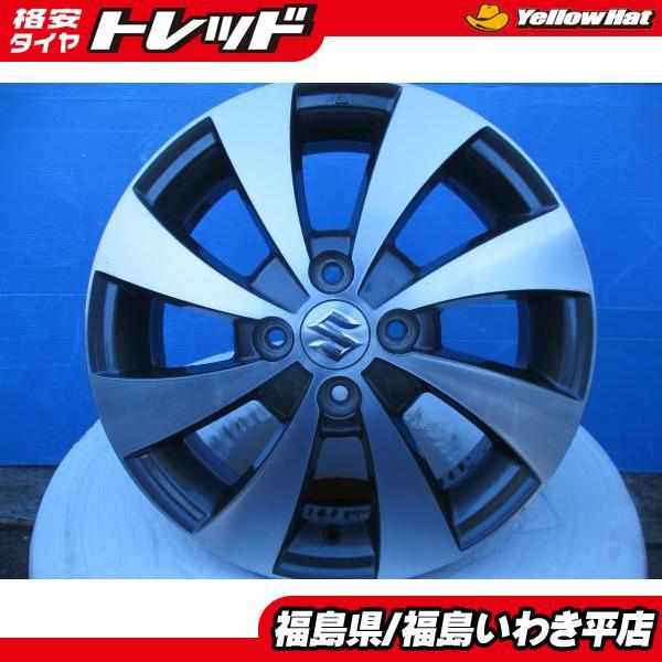 ☆いわき☆ 中古 Suzuki スズキ純正ホイール 15インチ 4.5J+45 4H100 4