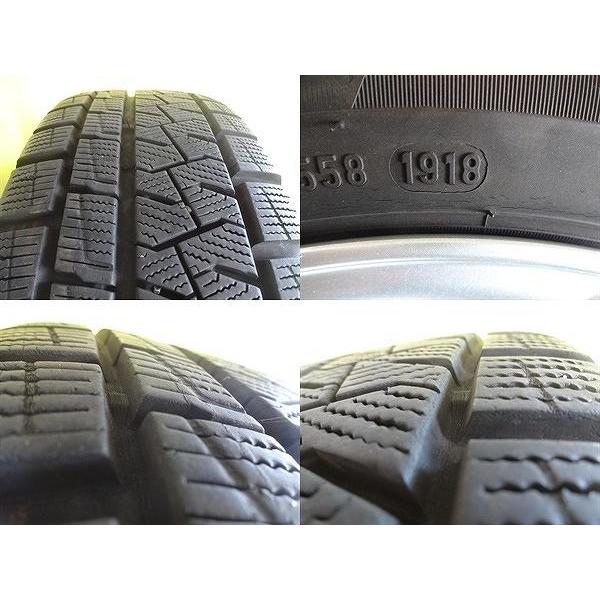 ★いわき★中古15インチ冬タイヤホイールセット！アクア ヴィッツ 5.5J+45 4/100 175/65R15 フィット等 送料無料！｜tire-shop-tread｜09