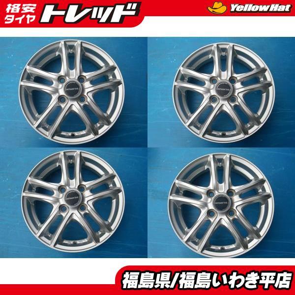 ☆福島いわき☆ 中古ホイール4本セット ブリヂストン バルミナS5 14X4