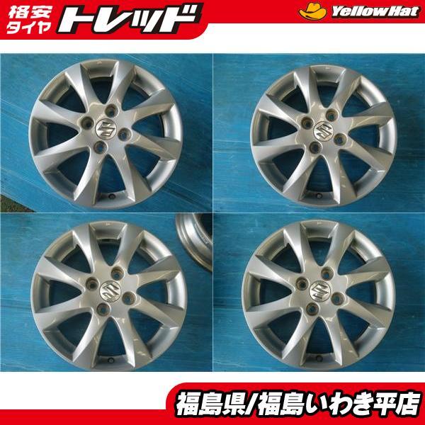 ☆福島いわき☆ 中古ホイール4本セット スズキ ソリオ 純正 15X4.5J