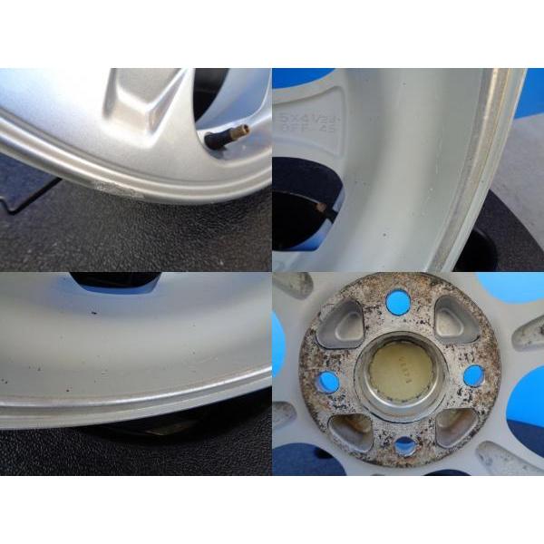 岡崎 中古 スバル R1 純正 ENKEI製 アルミホイール 1545+45 4H100 R2
