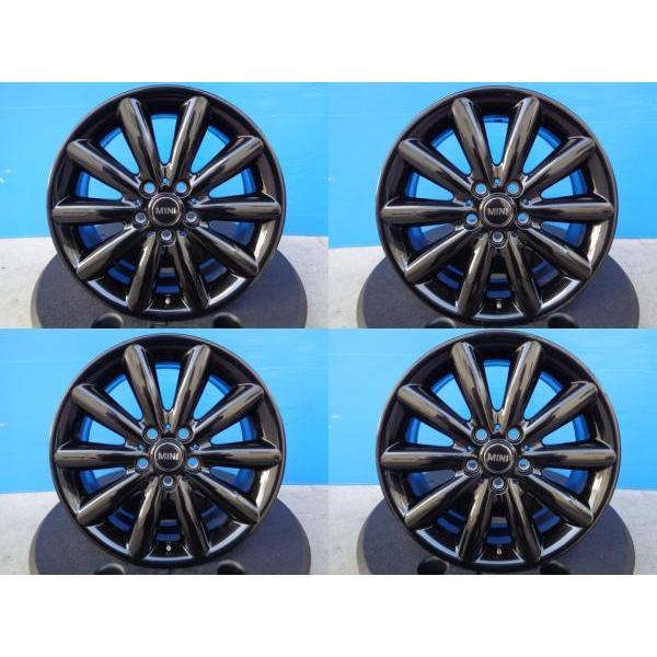 中古 4本 MINI コスモススポーク 17インチ 7J ET54 5H-112 ブラック