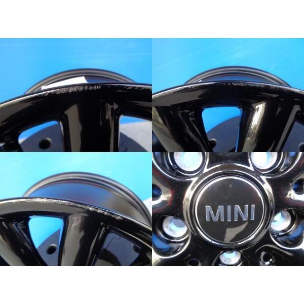 中古 4本 MINI コスモススポーク 17インチ 7J ET54 5H-112 ブラック