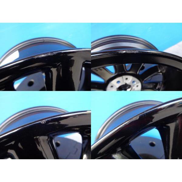 中古 4本 MINI コスモススポーク 17インチ 7J ET54 5H-112 ブラック