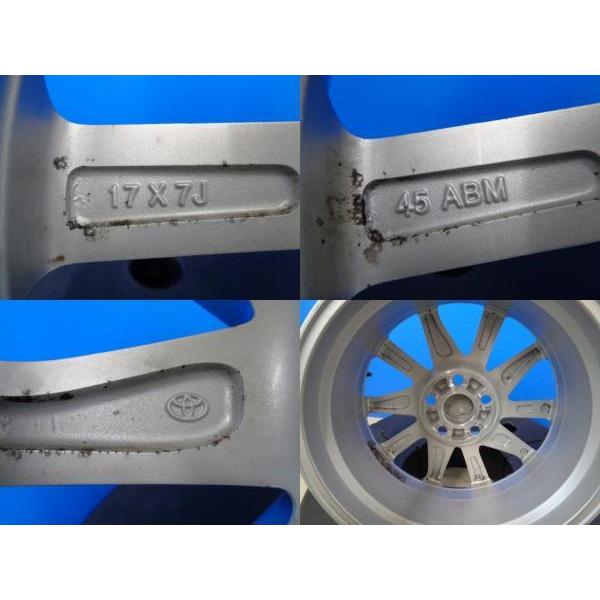中古 4本 ホイールのみ トヨタ プリウスα 純正 17インチ 7J ET45 5H