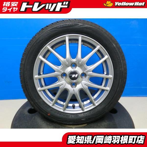 ハスラー 夏タイヤ 4本 新品 ROADSTONE HP02 165/60R15 77T + 中古 社外 アルミ DIOS U1 ソリオ