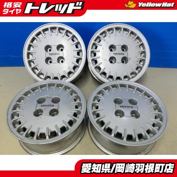 トヨタ 純正15インチ ホイール＋夏用タイヤ4本セット　自宅処分品　格安　値引き 絶版 レア 当時物 4本 SET トヨタ GX71 マーク2 純正 ホイール 15