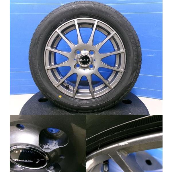 アクア ヴィッツ 新品 夏タイヤ 中古アルミ ダンロップ エナセーブ EC204 185/60R15 社外ホイール 15インチ 4H100 岡崎｜tire-shop-tread｜05