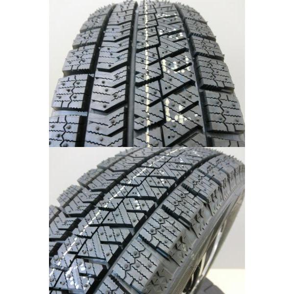 165/65R14 スタッドレス ホイール 4本 SET 新品 ブリヂストン VRX2 中古 Weds Fang 14インチ 4.5J ソリオ ミラージュ ハスラー 岡崎｜tire-shop-tread｜09