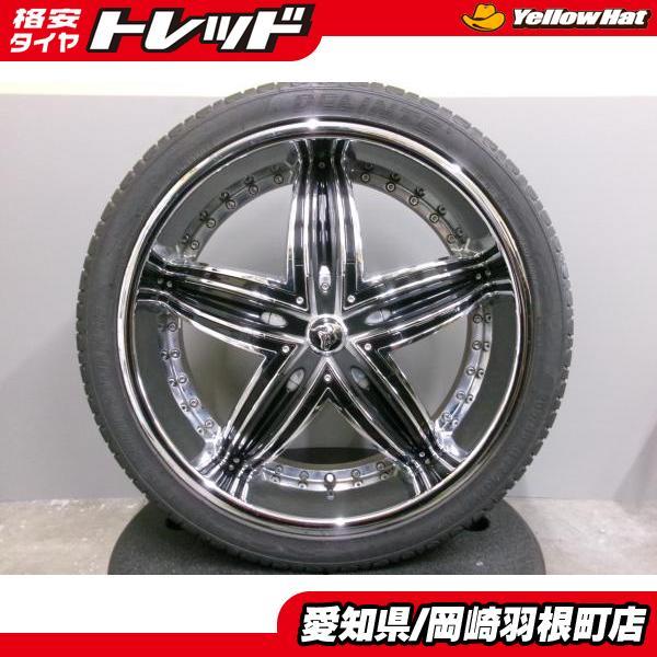中古 社外アルミ ホイール 22インチ 8.5J +18/+38 5H114.3 大 