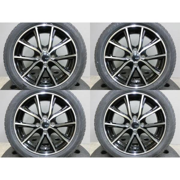 DUNLOP 165/55R15 新品 夏 タイヤ 中古 美品 ホイール 4本SET DUNLOP 165/55R15 新品 夏 タイヤ 中古 美品 ホイール 4本SET