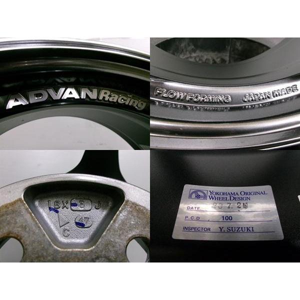 ADVAN Racing RG3 18インチ 8J ET47 5H100 アドバンレーシング