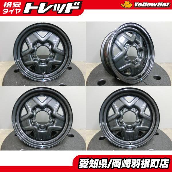 スズキ ジムニー JB64 純正 16インチ アルミホイール 4本 美品 美品 4本セット スズキ ジムニー JB64 純正 スチール ホイール 中古 16