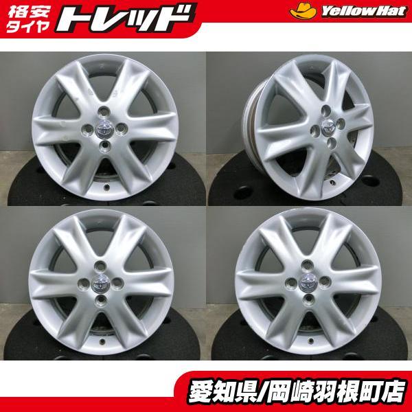 中古 4本セット トヨタ ヴィッツ RS 純正 16インチ ホイール 6J +51
