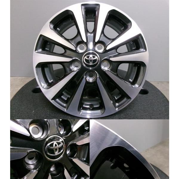 【純正品】トヨタ エスクァイア後期 アルミホイールタイヤ4本（送料込） トヨタ - トヨタエスクァイア 純正ホイール&タイヤ 4本セット
