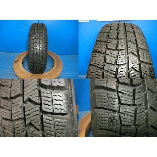 送料無料 中古 スタッドレス ダンロップ ウィンターマックス WM02 155/65R13 73Q ホイール 4本 キャロル スピアーノ ワゴンR アルト｜tire-shop-tread｜06