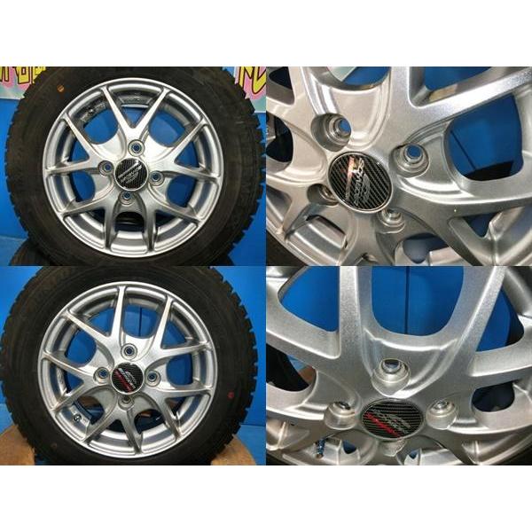 送料無料 中古 スタッドレス ダンロップ ウィンターマックス WM02 155/65R13 73Q ホイール 4本 キャロル スピアーノ ワゴンR アルト｜tire-shop-tread｜08