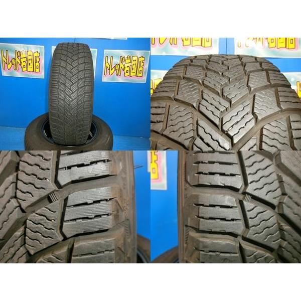 送料無料 バリ山 深溝 中古 スタッドレス ミシュラン X-ICE SNOW 205/65R16 99T ホイール 4本 ティアナ CR-V ヤリスクロス 新型セレナ｜tire-shop-tread｜05