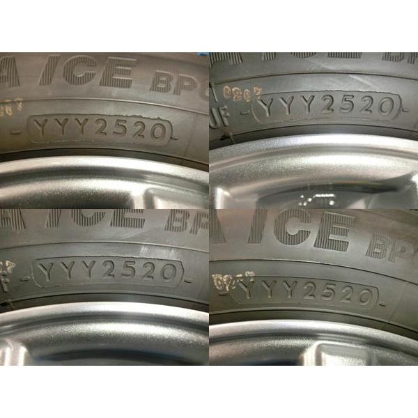 送料無料 中古 スタッドレス ヨコハマ プラクティバアイス BP02 155/65R13 73Q ホイール 4本 オッティ ワゴンR キャロル  ルークス｜tire-shop-tread｜09