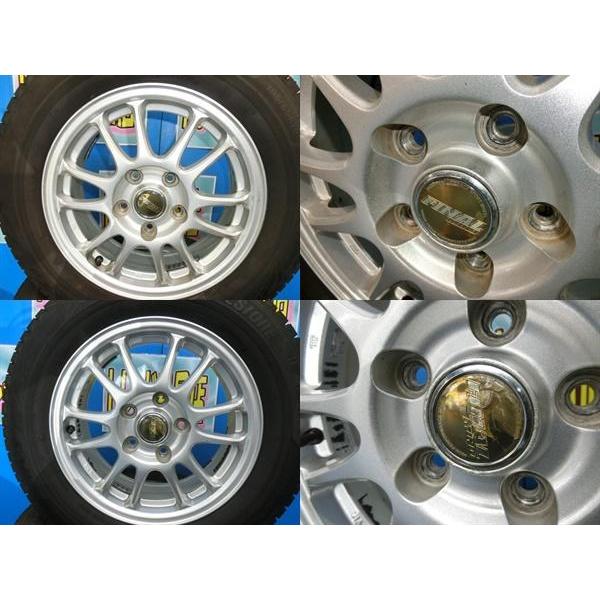 送料無料 中古 スタッドレス ブリヂストン ブリザック 195/65R15 91Q ホイール 4本 クラウン エスクァイア ノア ヴォクシー アクセラ｜tire-shop-tread｜07