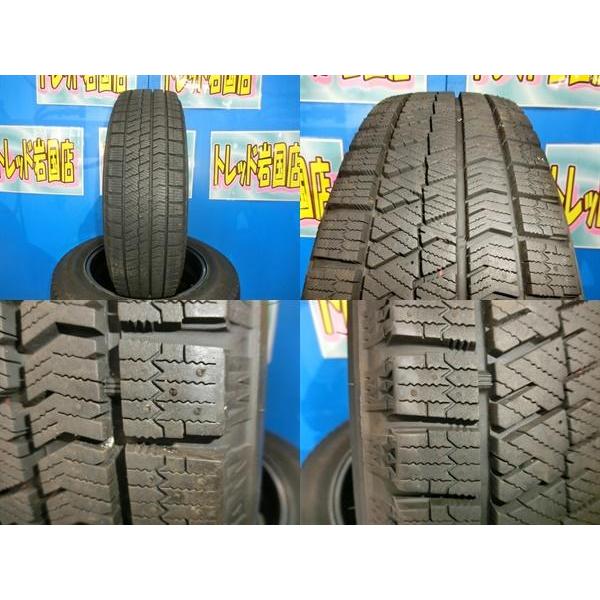 送料無料 中古 スタッドレス ブリヂストン ブリザック VRX2 175/65R15 84Q ホイール 4本 アクア インサイト フィット スイフト｜tire-shop-tread｜04