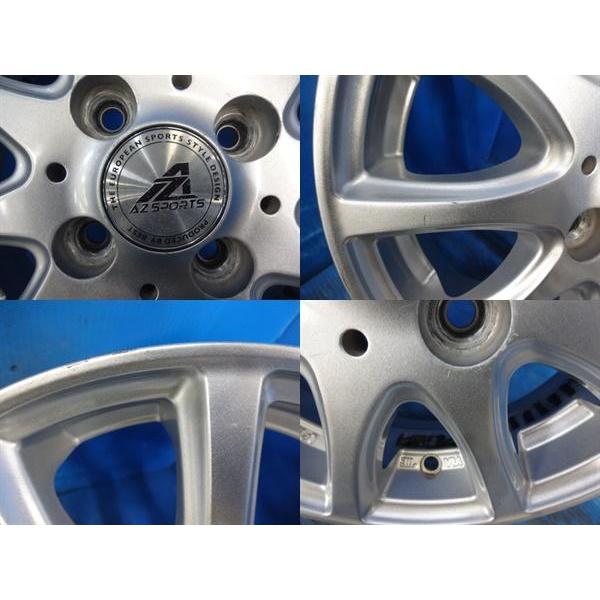 送料無料 中古アルミホイール 4本セット 社外 AZ SPORTS 13-4.0J 送料無料 中古アルミホイール 4本セット 社外 AZ SPORTS 13-4.0J