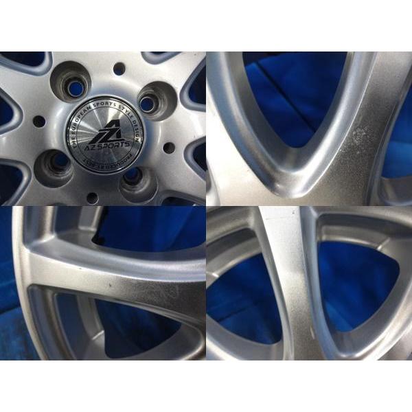 送料無料 中古アルミホイール 4本セット 社外 AZ SPORTS 13-4.0J 送料無料 中古アルミホイール 4本セット 社外 AZ SPORTS 13-4.0J