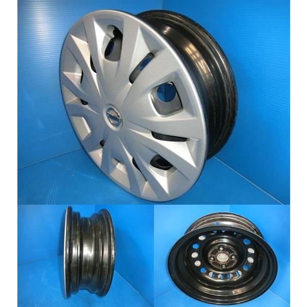 送料無料 中古 ニッサン純正 鉄ホイール ホイールキャップ 14