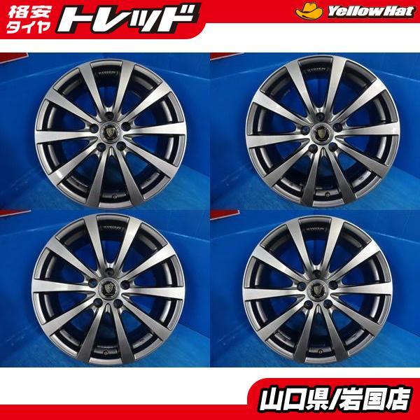 送料無料 中古アルミホイール 4本 MANARAY SPORT ES マナレイスポーツ 
