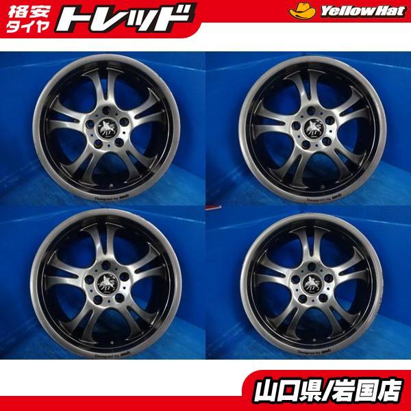 送料無料 中古アルミホイール 4本 深リム ウェッズ Kranze クレンツェ