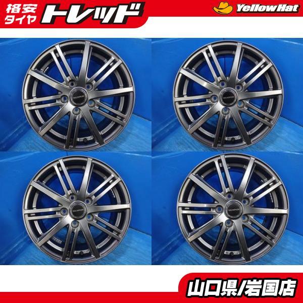 送料無料 中古アルミホイール 4本 ブリヂストン BALMINUMバルミナ 16